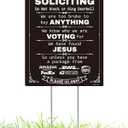 No Soliciting Sign for House with Stake Metal Aluminum No Solicitor Sign for Front Door,Office No Soliciting Signs Do Not Knock or Ring Bell Yard Sign for Home,Rust Free Outdoor Signs Weatherproof and Durable / Black