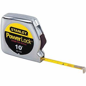 Stanley Tools 10ft. Powerlock Pocket Tape Rule With Diameter Scale