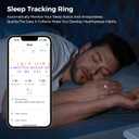 Smart Ring for Women & Men, Health Tracker Ring with Heart Rate, Blood Oxygen,Blood Pressure, IP68 Waterproof Fitness Ring, Sleep Tracker for iPhone and Android, No APP Fee (Silver, 9#)