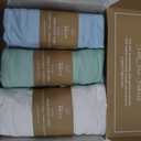 Graco Pack and Play Sheets Fitted  Compatible with Graco Pack n Play Playard Crib & Other 27 x 39 Inch Playpen Mattress, Buttery Soft Jersey Cotton Playard Sheets, Blue Sage Cloud 3 Pack