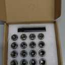 GAsupply 12x1.5 Spline Lug Nuts Fit for Polaris Ranger XP 900/1000, General/XP1000, RZR S 900, Pioneer 500, 700, 1000 Aftermarket Wheels, Acorn Tuner ATV Lug Nuts 1.38" Tall Cone Seat, 16PCS+ 1 Key