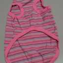 Elevate Your Pet's Comfort and Fashion: Premium 100% Cotton Rib Dog Shirt Vest for Small Breeds Like Chihuahuas, Yorkies, and Puppies .Year-Round Style with Tank-Style Puppy Attire Pink X-Small