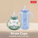 NUK Learner Straw Cup, 10oz, 2-Pack - Toddler Sippy Cup with Soft Straw for Easy Drinking, Suitable for Ages 8 Months and Up, Timeless Collection