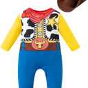 Baby Boys' Cowboy Costume Halloween Cosplay Bodysuit (Cowboy, 18-24 Months) (Yellow)