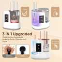 Electric Makeup Brush Cleaner 3-in-1, Automatic Brush Washing & Air-Drying Machine, Dual-Direction Deep Cleaning, Adjustable 2H/5H Drying, Fits Most Brush Sizes, Plug-in Design (2026 Upgrade)