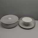 Metal Fruit Bowl with Mesh Lid and Basket - Fruit and Vegetable Holder for Kitchen Counter - Versatile and Durable Storage Basket Organizer for Fruit, Veggie, Snacks - 11x11x4-Inch (Warm Gray)