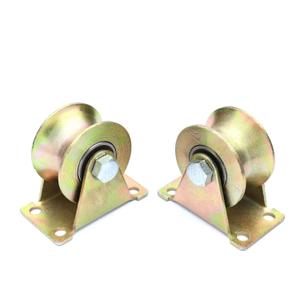 2 Pcs 2" U-Groove Track Wheel, Sliding Door Roller, for Track Sliding Doors and Mechanical Carts (Color Galvanizing)