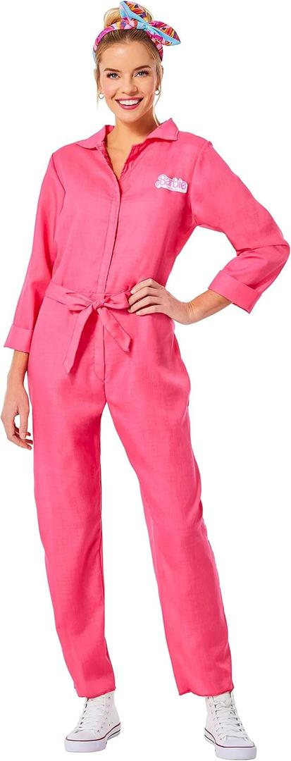 InSpirit Designs Barbie Pink Coverall/Utility Adult Costume (Medium)