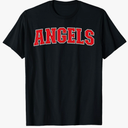 Angels California Souvenir Trip College Style Red Text T-Shirt Size M