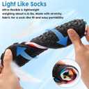 Metog Men Women Water Shoes Quick-Dry Aqua Socks Barefoot Slip-on for Beach Swim Sport Surf Yoga Exercise (7-8 Women/6-7 Men, Color Wave)