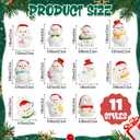 Civaner 40 Sets Christmas Mini Resin Snowman Figures with Lucky Tiny Snowman Inspirational Cards Employee Appreciation Gifts Holiday Winter Gift for Coworker Staff Xmas Party Favors Decoration