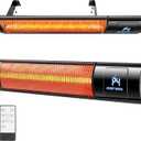 1500W Outdoor Electric Infrared Heater for Garage Patio Porch & Backyard
