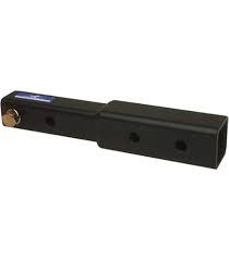 Hitch Extender 2 Inch, 7.3"9.3" Adjustble Extension Length with Anti Rattle Stabilizer & 5/8 Inch Hitch Pin and Clips, 5000lbs, Matte Black