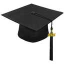 CLERKMANS Unisex Deluxe Masters Graduation Cap