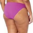 Amazon Essentials Women's Side Tab Bikini Swimsuit Bottom (Large, Violet)