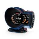 obd2 Gauges Display Car HUD Head Up Display F8 Plus,OBD+GPS Gauge, Digital Speedometer for Car with Water Temperature, Voltage, Fuel Consumption, RPM,obd2 Gauge Speedometer Suitable for All Car
