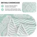 chiinvent Oversized King Bedspreads 120x120 Extra Wide Coverlet Sets, 5 Piece Double-Sided Damask Jacquard Large Quilts, Lightweight and Reversible, King/Cal King, Mint Green
