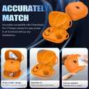 [5in1 Set] Silicone Case for Powerbeats Pro 2 (2025), Shockproof Protective Cover Compatible with Beats Powerbeats Pro 2 Women Powerbeats Pro 2 Case Cover with Fashion Keychain & Cleaner Kit (Orange)