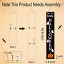 Halloween Porch Decor Outdoor Halloween Decorations Wooden Pumpkin Ghosts Boo Porch Sign Door Decorations Indoor Outside Welcome Sign for Front Door 46.8 Inch