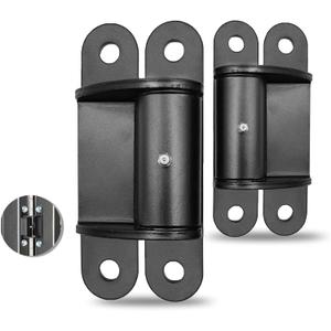 2 Pack Heavy Duty Outdoor Gate Hinges with Sealed Bearings, Bolt On Design for Large Heavy Driveway Gates Adjustable Yoke Pivot for Perfect Fit Supports Up to 1100 Lbs (Type A)