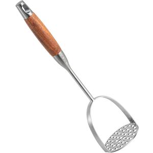 Potatoe Masher Stainless Steel - Heavy Duty Potato Mashed, Professional Integrated Masher for Avocado, Potatoes, Beans, Meat, Vegetables