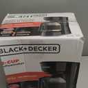 BLACK+DECKER 12-Cup Coffee Maker with Easy On/Off Switch, Easy Pour, Non-Drip Carafe with Removable Filter Basket, Vortex Technology, Black