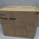 Qcen Juicer Machine, 800W Centrifugal Juicer Extractor with Wide Mouth 3 Feed Chute for Fruit Vegetable, Easy to Clean, Stainless Steel, BPA-free (Black)