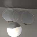 Weysat 12 Pcs Acrylic Round Mirrors Candle Plate Set for Table Centerpieces 5 Inch Non Glass Self Adhesive Mirror Wall Stickers for Home Wedding Table Wall Decor