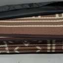 GENIMO Outdoor Rug Waterproof for Patio, 9'x12' Foldable Reversible Plastic Straw Carpet for Travel Trailers, Outside Area Mat for Rv, Deck, Picnic, Porch, Camper, Balcony, Beach, Coffee & Beige