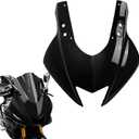Motorcycle Headlight Holder Cover Front Head Cowl Upper Nose Housing Fairing Cover compatible for YA&MA&HA YZF-R3 YZF R25 YZFR3 YZFR25 2019-2024 (Gloss Black)