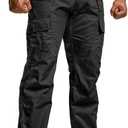 CQR Men's Tactical Pants, Water Resistant Ripstop Cargo Pants, Lightweight EDC Work Hiking Pants, Outdoor Apparel (34W x 30L, Duratex Mag Pocket Khaki)