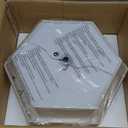 SGLfarmty 17.7" Double Drum Semi Flush Mount Ceiling Light, 3-Light Linen Drum Light Fixture Ceiling Mount, Farmhouse Flush Mount Light Fixture, Modern Close to Ceiling Lamp for Living Room Bedroom (Black)