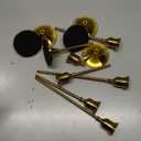 2 Sets(6 Pcs) Brass Gold Metal Taper Candle Holders Candlestick Holders, Vintage Modern Decorative Centerpiece Candlestick Holders for Table Mantel Wedding Housewarming Gift