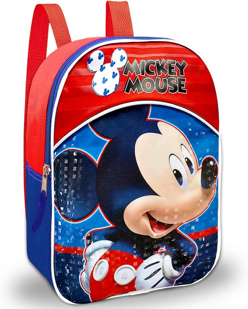 Mickey Mouse Mini Backpack for Toddler - Bundle with a Small 11" Disney Mickey Mouse Preschool School Bag for Boys