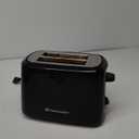 Toastmaster 2-Slice Cool Touch Toaster, black with stainless accent