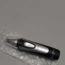 Ear and Nose Hair Trimmer Clipper - 2026 Professional Painless Eyebrow & Facial Hair Trimmer for Men Women,Battery-Operated Trimmer with IPX7 Waterproof,Dual Edge Blades for Easy Cleansing Black