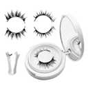 Magnetic Eyelashes with Applicator,2026 New Reusable Magnet Lashes Natural Look,Easy to Wear and Remove Soft Lashes kit No Glue or Liner Needed (Simple#06+Camellia#02)