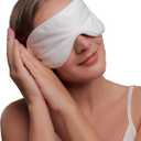 Cottonique Hypoallergenic Sleep Eye Mask Made from 100% Organic Cotton (Natural, Free Size)