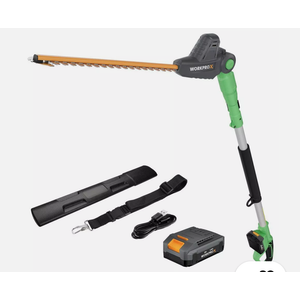 WORKPROX 20V Cordless Pole Hedge Trimmer 9.2feet Reach 18" Dual Action Blade USA