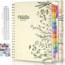 2 x Jun 2025-Dec 2026 Academic Monthly Weekly Daily Planner for School, 19 Months Calendar 25-26 Planning Book with Colorful Tabs, 8.5" x 11" Mid Year College Organizer for Student Teacher (Beige)