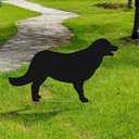 Qualirey Dog Predator Decoys Geese Deterrent Goose Hunting Decoy Accessories Predator Replica Visual Scare Device for Keep Away Pests Yard Ornament