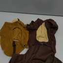 Bear Pet Costume Ears Hat Sweater Furry Clothes Cute Halloween Cosplay Costumes for Small Medium Large Dogs Cats (Medium)