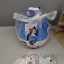 Crane Droplet Ultrasonic Teardrop Cool Mist Air Humidifier, 0.5 Gallon for Bedroom and Office, Blue and White, Nursery Humidifier