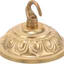 Gadpiparty Vintage Copper Chandelier Ceiling Plate, Light Canopy Kit with Hook Pendant Light Cover Plate Plant Hanger for Fitting Chandelier Lamp Light