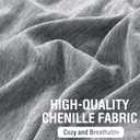 H.VERSAILTEX Couch Cover Ultra Soft Sofa Cover for 3 Cushion Couch Sofa Slipcover for Living Room Non Slip Furniture Protector for Sectional Couch Shrink Resistant Dog Protector, 71"X118", Grey