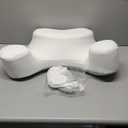 Side Sleeper Pillows with Arm Holes- Memory Foam Shoulder Pillow for Side Sleepers Neck Support & Rotator Cuff Pain Relief, 2PCS Pillowcase, Ergonomic Knee, Leg, Arm Pillow for Adults (Light Grey)