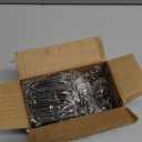 105 Pcs Stainless Steel Curtain Pleat Hooks, 4 Prongs Pinch Pleat Clips for Drapery Traverse Pleater Tape, Window Door Bathroom Curtain, Silver