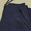QBK Yoga Scrub Pants Women Mid Rise Yoga Work Pants- Five Pocket Cargo Scrub Pant (XX-Large, Navy)
