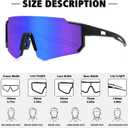 STORYCOAST Polarized Sports Sunglasses for Men Women,Driving Fishing Cycling Mountain Bike Sunglasses UV400 Protection, Standard