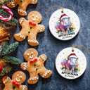 6 x Hippo Christmas Ornaments 2025 - Hippopotamus Ceramic Ornaments for Christmas Tree Decorations, I Want A Hippopotamus, Xmas Gifts for Family, Animal Farm, Holiday Decor